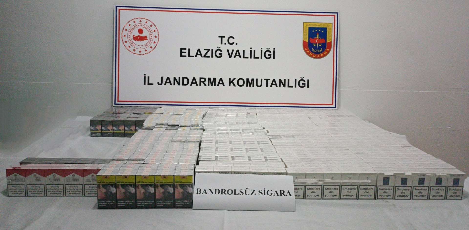 Elazığ'da kaçak sigara operasyonu 