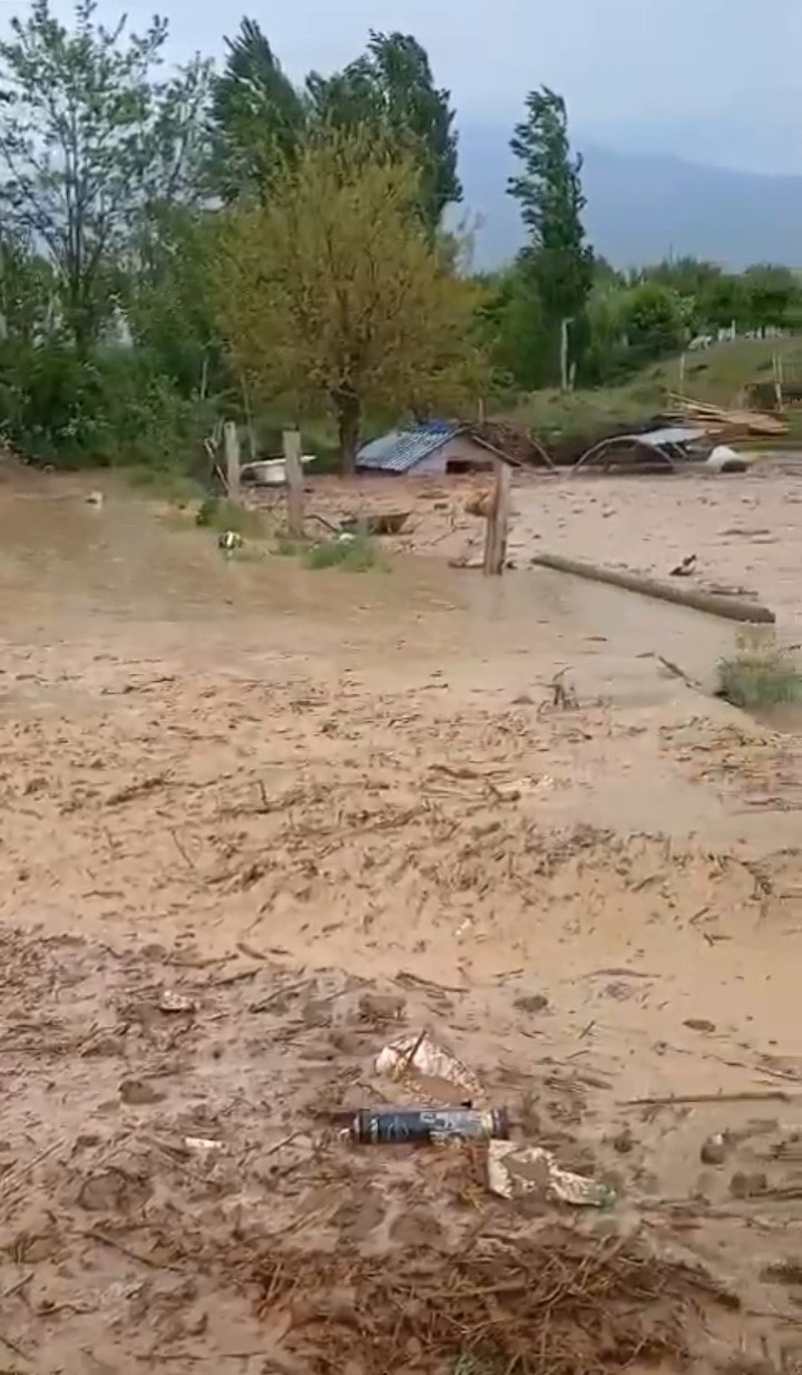 Güroymak'ta sağanak yağış sele yol açtı